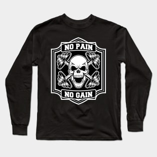 skull gym Long Sleeve T-Shirt